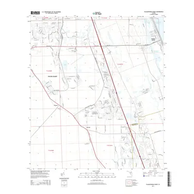 2015 Map of Flagler Beach West, 2015 Print