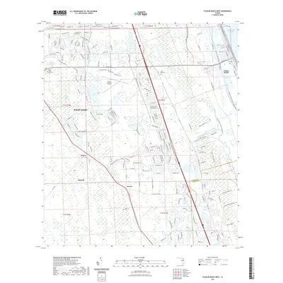2021 Map of Flagler Beach West, 2021 Print