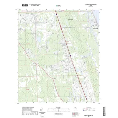2023 Map of Flagler Beach West, 2023 Print
