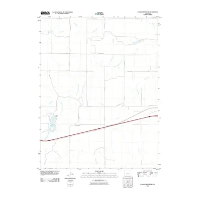 2010 Map of Flagler Reservoir, 2010 Print