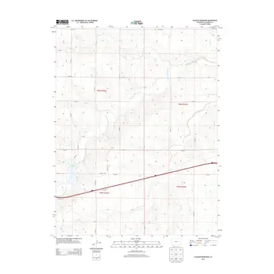 2013 Map of Flagler Reservoir, 2013 Print