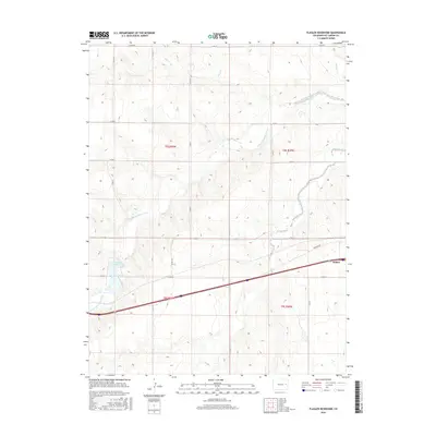 2016 Map of Flagler Reservoir, 2016 Print
