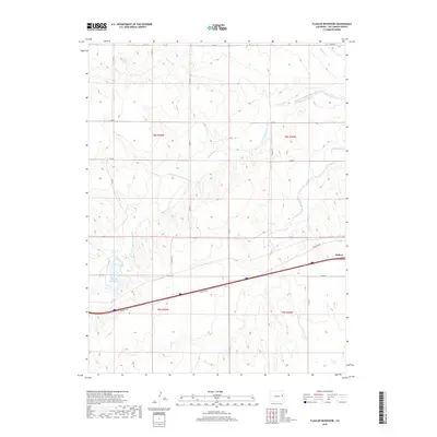 2019 Map of Flagler Reservoir, 2019 Print