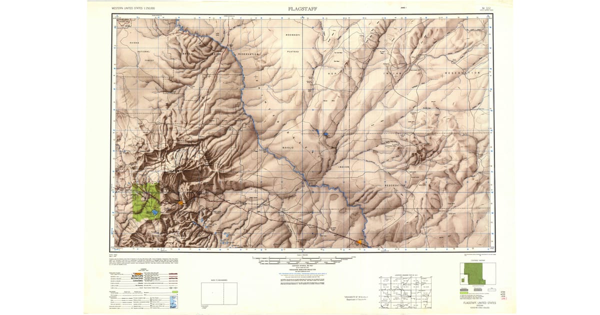 1940s Maps of Mountain View Ranches - Flagstaff Coconino County Az Usgs Topo 1947 P1948 Og 1200x630 