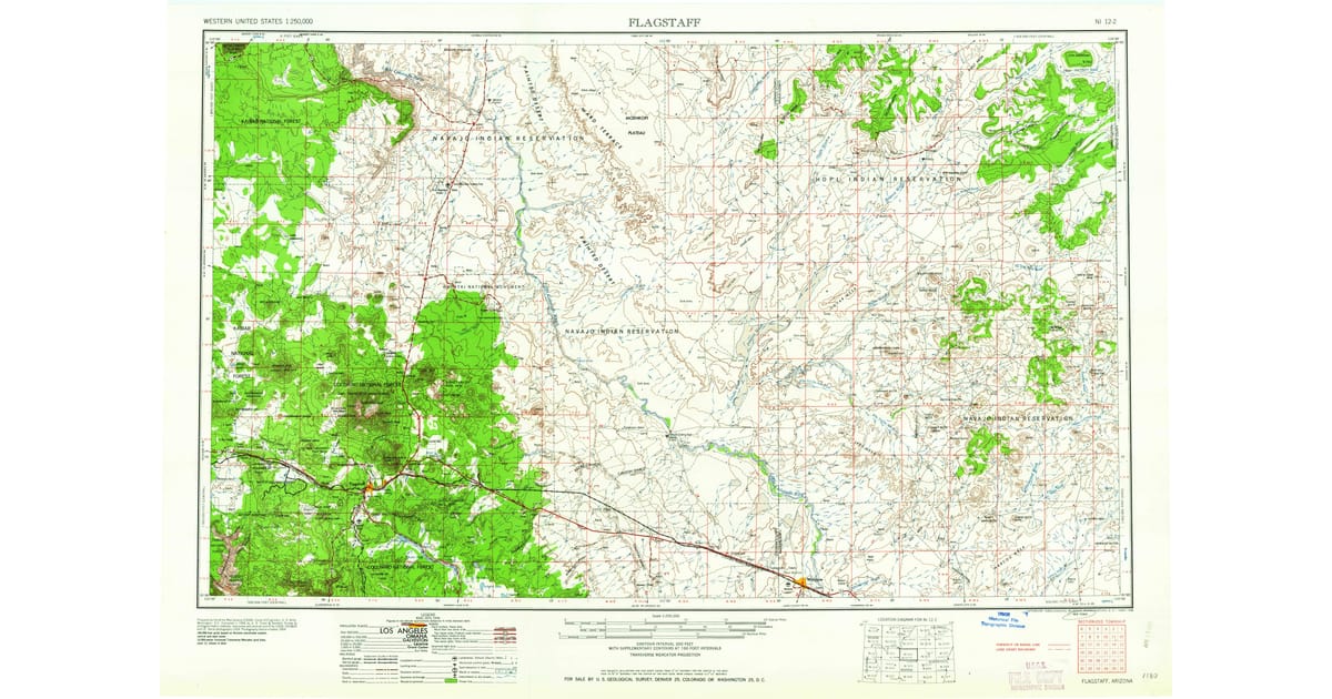 1960s Maps of Mountain View Ranches - Flagstaff Coconino County Az Usgs Topo 1960 Og 1200x630 