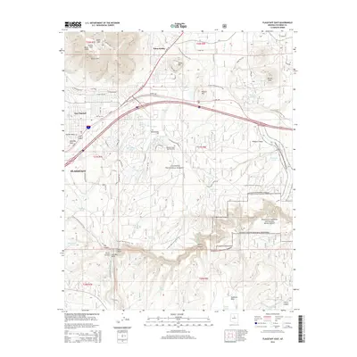 2014 Map of Flagstaff East, 2014 Print