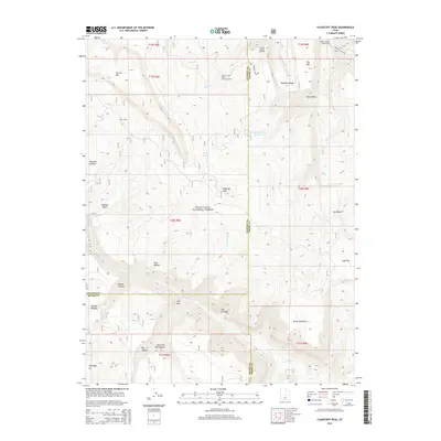 2014 Map of Flagstaff Peak, 2014 Print