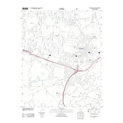 2011 Map of Flagstaff West, 2011 Print