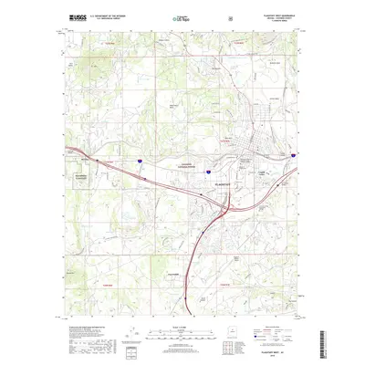 2018 Map of Flagstaff West, 2018 Print
