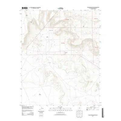 2013 Map of Flagstone Mountain, 2013 Print