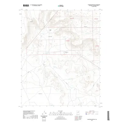 2020 Map of Flagstone Mountain, 2020 Print