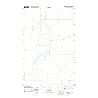 2011 Map of Flaherty Coulee, 2011 Print