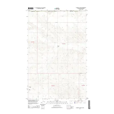 2014 Map of Flaherty Coulee, 2014 Print