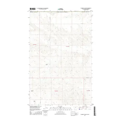 2017 Map of Flaherty Coulee, 2017 Print