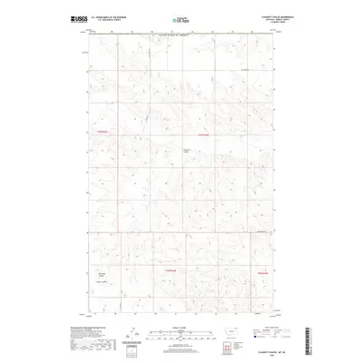 2020 Map of Flaherty Coulee, 2020 Print