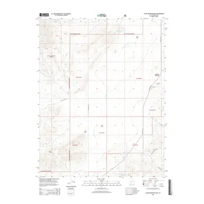 2014 Map of Flake Mountain East, 2014 Print