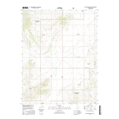 2017 Map of Flake Mountain East, 2017 Print
