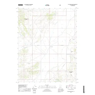 2020 Map of Flake Mountain East, 2020 Print