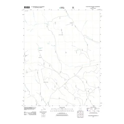2011 Map of Flake Mountain West, 2011 Print