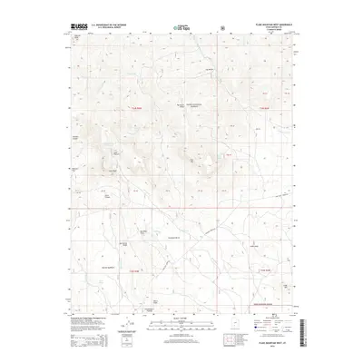 2014 Map of Flake Mountain West, 2014 Print
