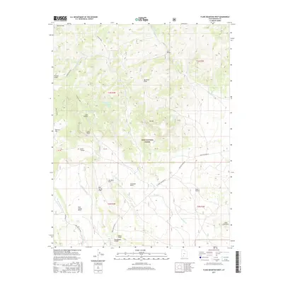 2017 Map of Flake Mountain West, 2017 Print