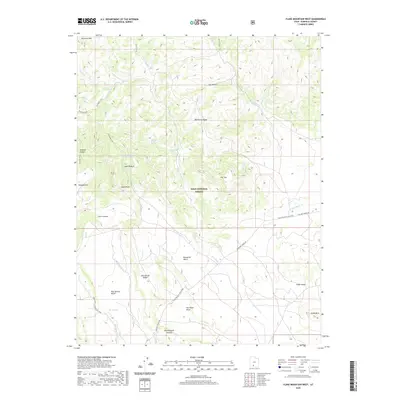 2020 Map of Flake Mountain West, 2020 Print