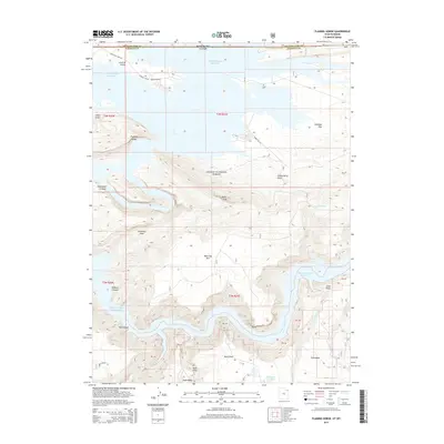 2014 Map of Flaming Gorge, 2014 Print