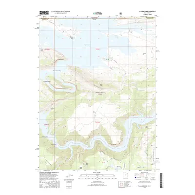 2017 Map of Flaming Gorge, 2017 Print