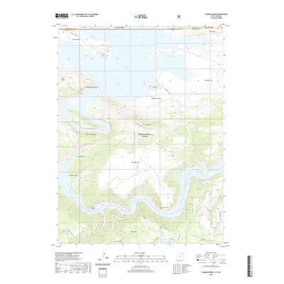 2020 Map of Flaming Gorge, 2020 Print