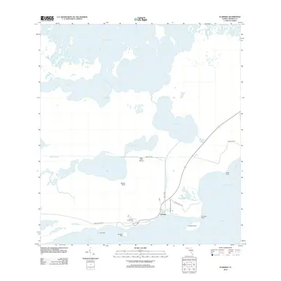 2012 Map of Flamingo, 2012 Print