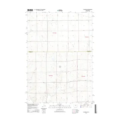 2015 Map of Flandreau NE, 2015 Print
