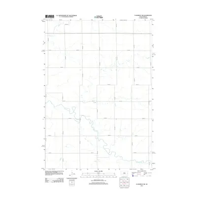 2012 Map of Flandreau NW, 2012 Print