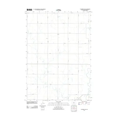 2012 Map of Flandreau SW, 2012 Print