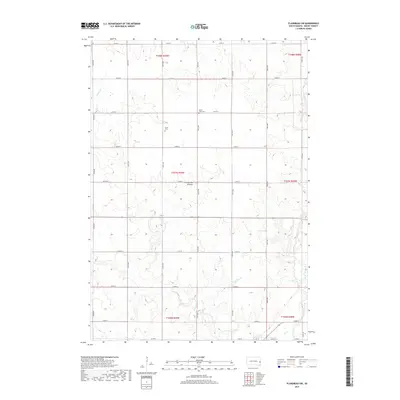 2017 Map of Flandreau SW, 2017 Print