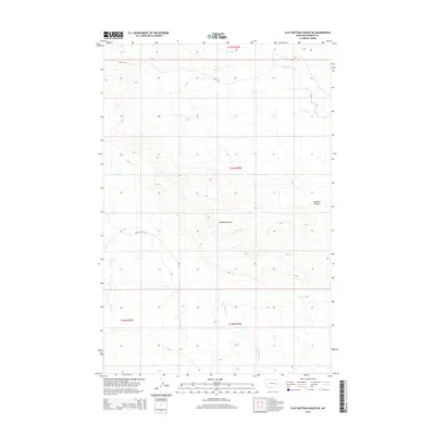 2014 Map of Flat Bottom Coulee NE, 2014 Print