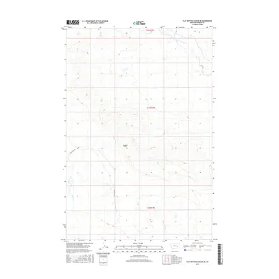 2017 Map of Flat Bottom Coulee NE, 2017 Print