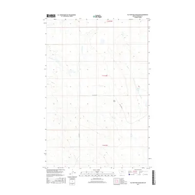 2017 Map of Flat Bottom Coulee NW, 2017 Print
