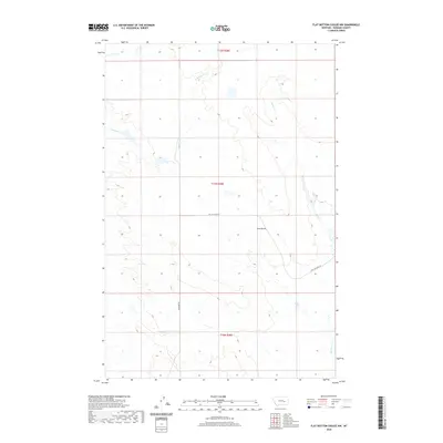 2020 Map of Flat Bottom Coulee NW, 2020 Print