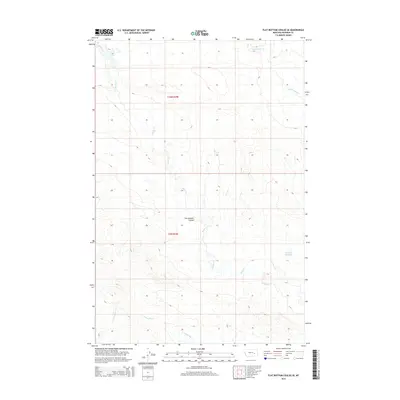 2014 Map of Flat Bottom Coulee SE, 2014 Print