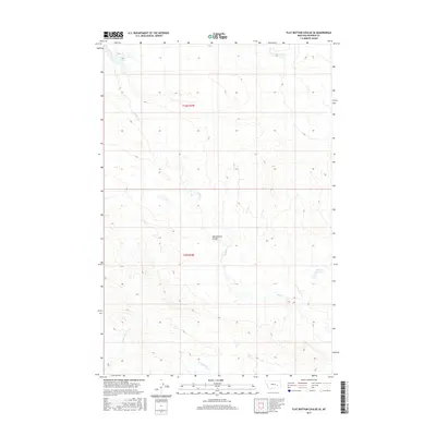 2017 Map of Flat Bottom Coulee SE, 2017 Print