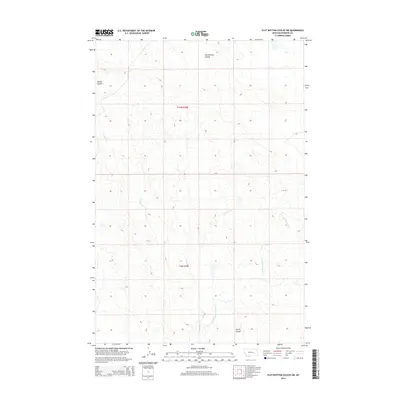 2014 Map of Flat Bottom Coulee SW, 2014 Print