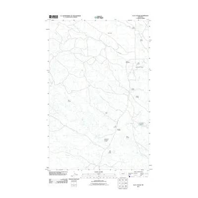 2011 Map of Flat Coulee, 2011 Print