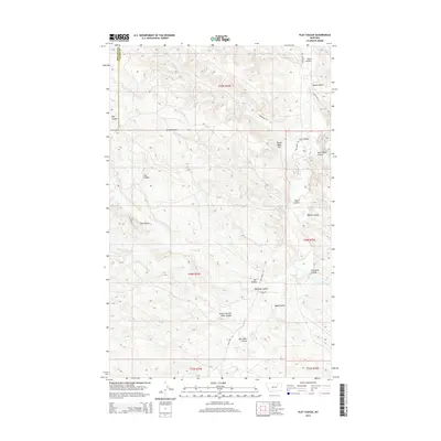 2014 Map of Flat Coulee, 2014 Print