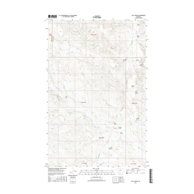 2017 Map of Flat Coulee, 2017 Print