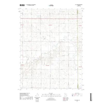 2017 Map of Flat Creek, 2017 Print