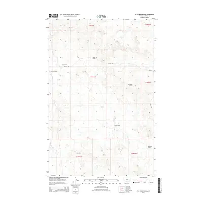 2014 Map of Flat Creek School, 2014 Print