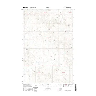 2017 Map of Flat Creek School, 2017 Print