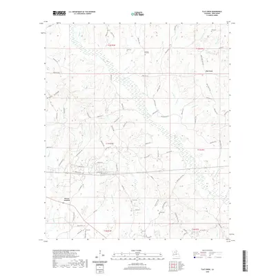 2020 Map of Flat Creek, 2020 Print