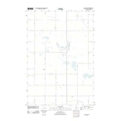 2012 Map of Flat Lake, 2012 Print