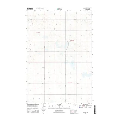 2015 Map of Flat Lake, 2015 Print